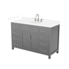 Custom image for Dark Gray with Brushed Nickel Trim / White Cultured Marble / No Mirror