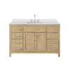 Custom image for Whitewashed Oak with Brushed Nickel Trim / Giotto Quartz / No Mirror