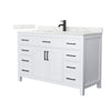 Custom image for White with Matte Black Trim / Giotto Quartz / No Mirror