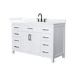 Custom image for White with Matte Black Trim / White Quartz / No Mirror