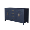 Custom image for Dark Blue with Brushed Gold Trim / No Mirror