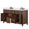 Custom image for Dark Walnut with Matte Black Trim / White Quartz / No Mirror
