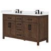 Custom image for Dark Walnut with Matte Black Trim / White Quartz / No Mirror