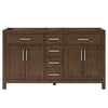 Custom image for Dark Walnut with Brushed Nickel Trim / No Mirror