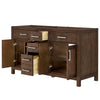 Custom image for Dark Walnut with Brushed Nickel Trim / No Mirror