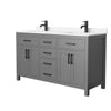 Custom image for Dark Gray with Matte Black Trim / Carrara Cultured Marble / No Mirror