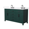 Custom image for Green with Matte Black Trim / White Quartz / No Mirror