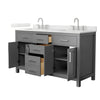 Custom image for Dark Gray with Brushed Nickel Trim / Giotto Quartz / No Mirror