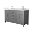 Custom image for Dark Gray with Brushed Nickel Trim / Giotto Quartz / No Mirror