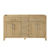 Custom image for Whitewashed Oak with Brushed Nickel Trim / No Mirror