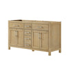Custom image for Whitewashed Oak with Brushed Nickel Trim / No Mirror
