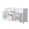 Custom image for White with Brushed Nickel Trim / No Mirror