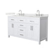 Custom image for White with Brushed Nickel Trim / Giotto Quartz / No Mirror