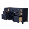 Custom image for Dark Blue with Matte Black Trim / No Mirror