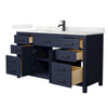 Custom image for Dark Blue with Matte Black Trim / Giotto Quartz / No Mirror