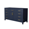 Custom image for Dark Blue with Brushed Gold Trim / No Mirror
