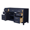 Custom image for Dark Blue with Brushed Nickel Trim / No Mirror