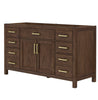 Custom image for Dark Walnut with Brushed Gold Trim / No Mirror