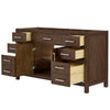 Custom image for Dark Walnut with Brushed Nickel Trim / No Mirror