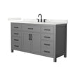Custom image for Dark Gray with Matte Black Trim / Giotto Quartz / No Mirror