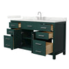 Custom image for Green with Brushed Nickel Trim / Giotto Quartz / No Mirror