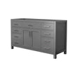 Custom image for Dark Gray with Brushed Nickel Trim / No Mirror