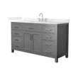 Custom image for Dark Gray with Brushed Nickel Trim / Giotto Quartz / No Mirror
