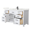Custom image for White with Matte Black Trim / Giotto Quartz / No Mirror