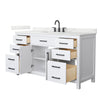Custom image for White with Matte Black Trim / Giotto Quartz / No Mirror