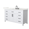 Custom image for White with Matte Black Trim / Giotto Quartz / No Mirror