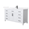 Custom image for White with Matte Black Trim / White Quartz / No Mirror