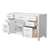 Custom image for White with Brushed Gold Trim / No Mirror