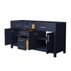 Custom image for Dark Blue with Brushed Nickel Trim / No Mirror