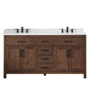 Custom image for Dark Walnut with Matte Black Trim / Giotto Quartz / No Mirror