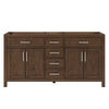 Custom image for Dark Walnut with Brushed Nickel Trim / No Mirror