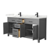Custom image for Dark Gray with Matte Black Trim / Giotto Quartz / No Mirror
