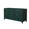 Custom image for Green with Brushed Gold Trim / No Mirror