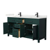 Custom image for Green with Matte Black Trim / Giotto Quartz / No Mirror