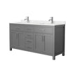 Custom image for Dark Gray with Brushed Nickel Trim / Carrara Cultured Marble / No Mirror