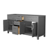 Custom image for Dark Gray with Brushed Nickel Trim / No Mirror