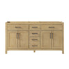 Custom image for Whitewashed Oak with Matte Black Trim / No Mirror