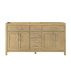 Custom image for Whitewashed Oak with Brushed Nickel Trim / No Mirror