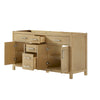 Custom image for Whitewashed Oak with Brushed Nickel Trim / No Mirror