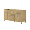 Custom image for Whitewashed Oak with Brushed Nickel Trim / No Mirror