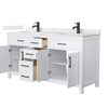 Custom image for White with Matte Black Trim / Giotto Quartz / No Mirror