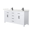 Custom image for White with Matte Black Trim / Giotto Quartz / No Mirror