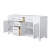 Custom image for White with Brushed Nickel Trim / No Mirror