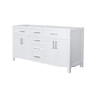 Custom image for White with Brushed Nickel Trim / No Mirror