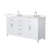 Custom image for White with Brushed Nickel Trim / Giotto Quartz / No Mirror