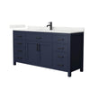 Custom image for Dark Blue with Matte Black Trim / Giotto Quartz / No Mirror